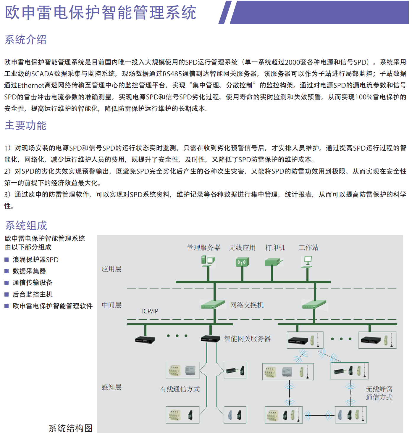 EPS-DTU-02歐申雷電保護智能管理系統解析：智能防雷新標桿